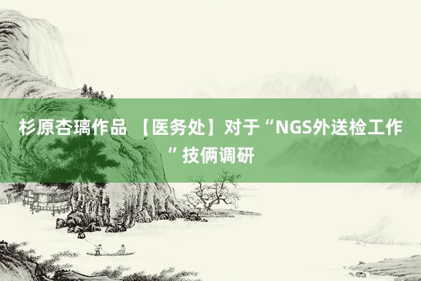 杉原杏璃作品 【医务处】对于“NGS外送检工作”技俩调研